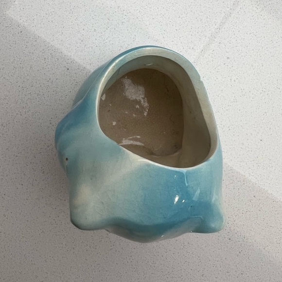 Vintage Persian Cat Kitten Planter MCM 1950s Mid-Century Modern Blue Bud Vase - Picture 6 of 16